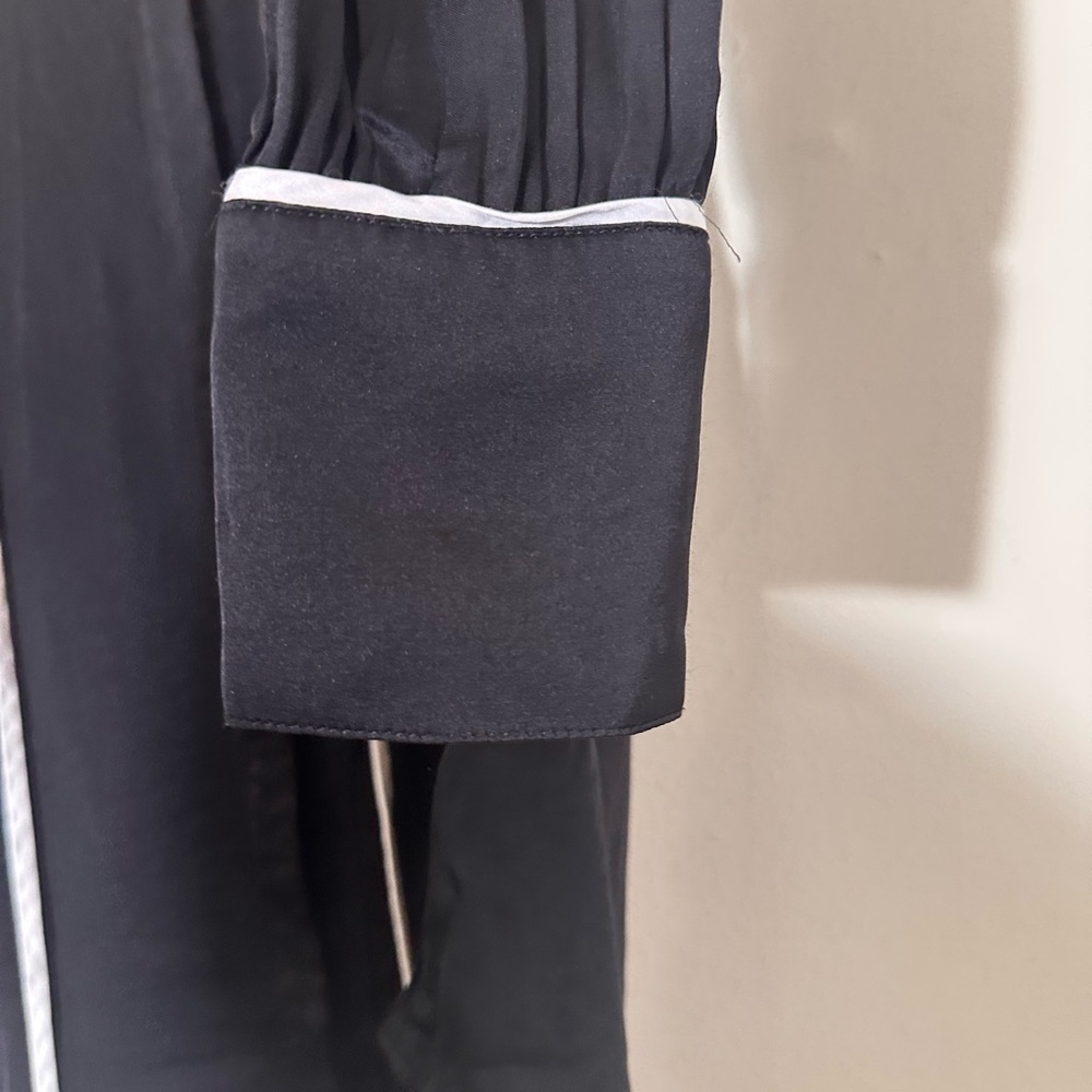 Adriano Goldschmied Winslet blouse button down size M in true black - Picture 8 of 15